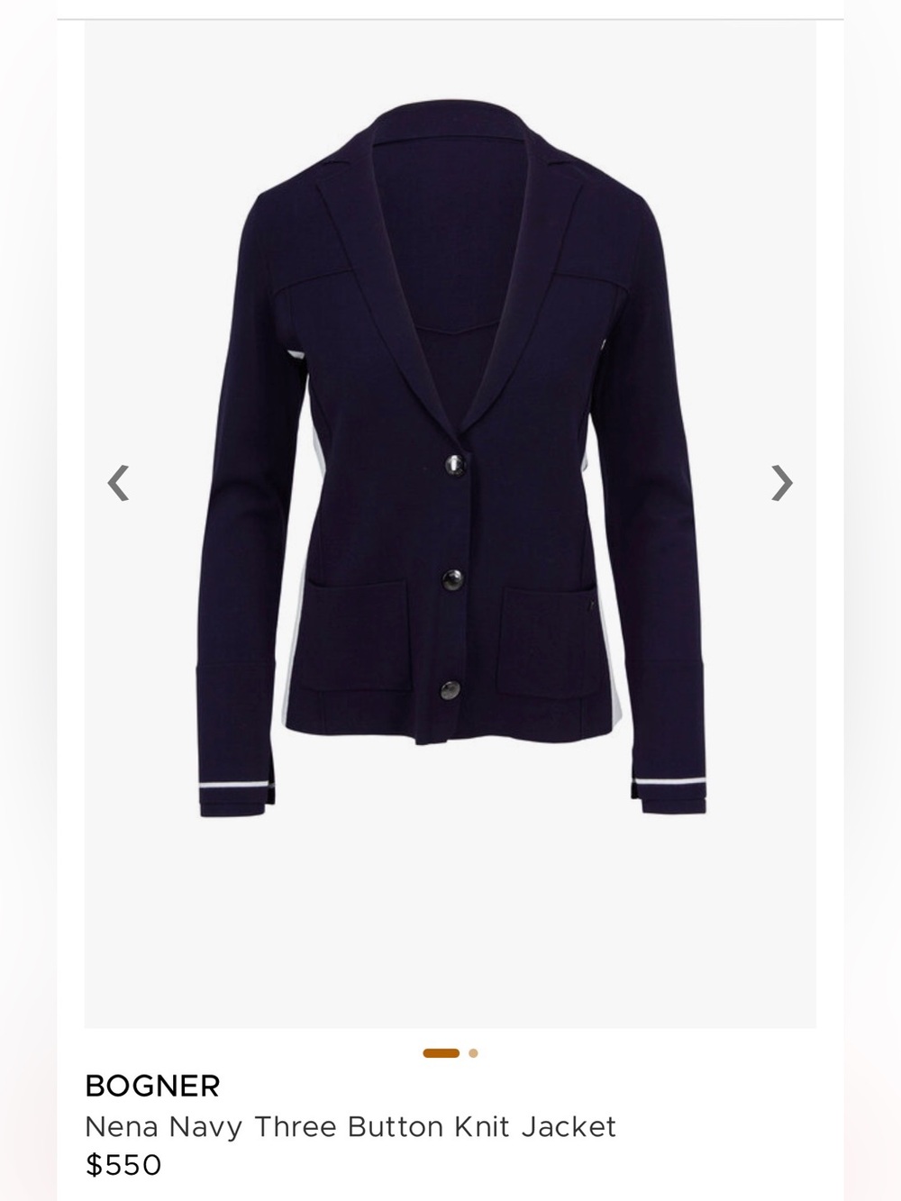 Bogner Neva Three-Button Equestrian Riding Jacket Blazer